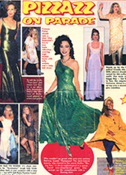 A photo in the National Enquirer of Patricia in a flowing green robe